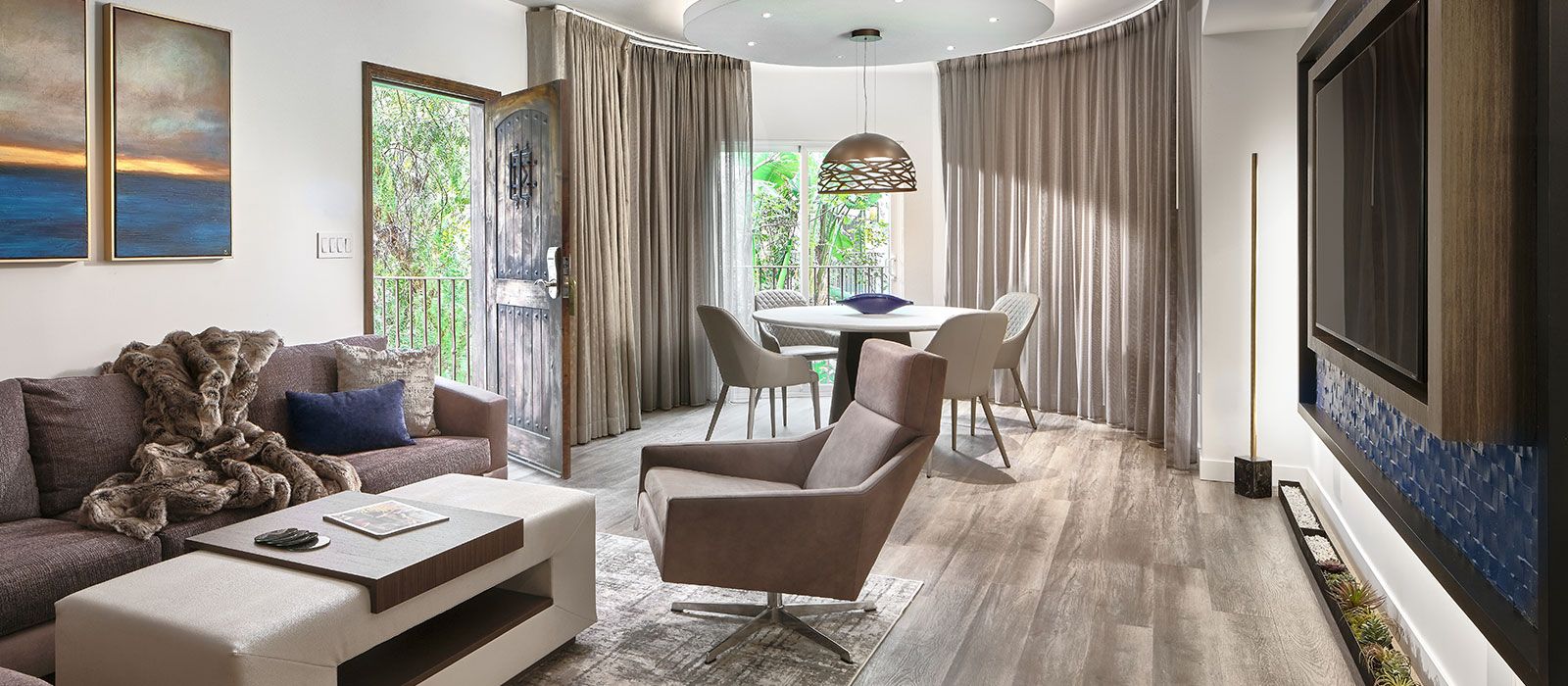 One-Bedroom Villa Living Room