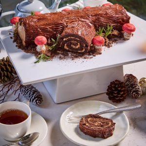 Yule Log Dessert at Cavatina