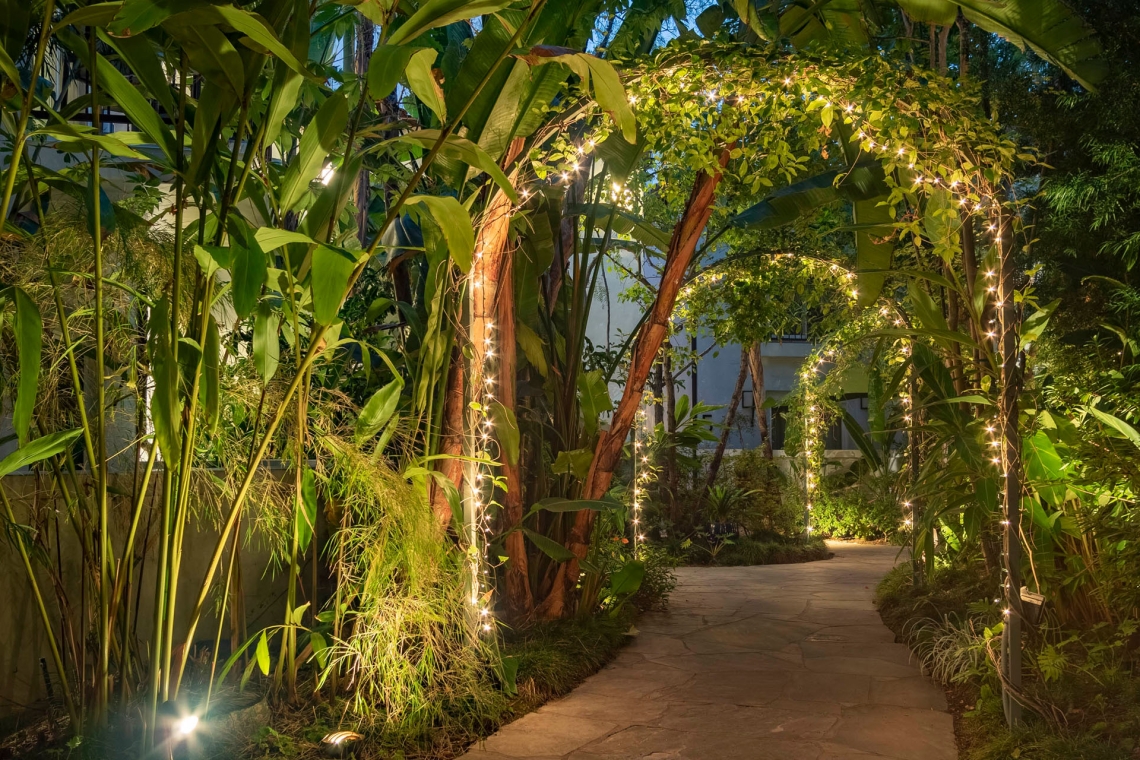 villa walkway at sunset marquis